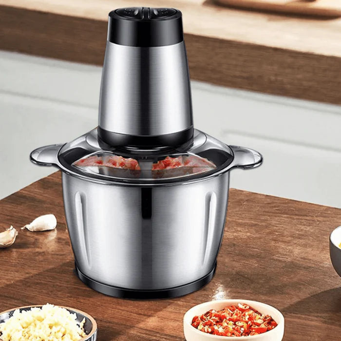 Triturador Processador De Alimentos Carne e Legumes Multiprocessador Elétrico 2 Modos 110v-220v