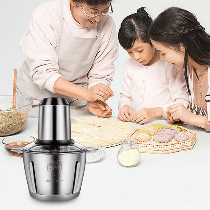 Triturador Processador De Alimentos Carne e Legumes Multiprocessador Elétrico 2 Modos 110v-220v