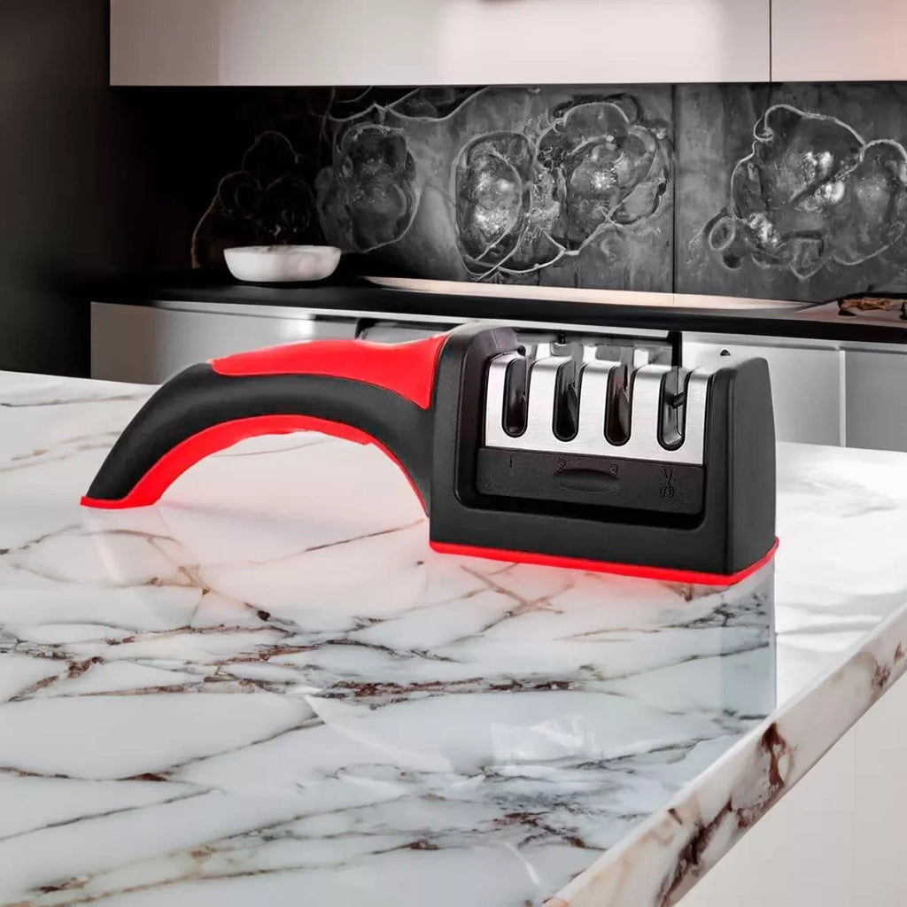 Afiador e amolador de facas profissional.3 opções de afiar.