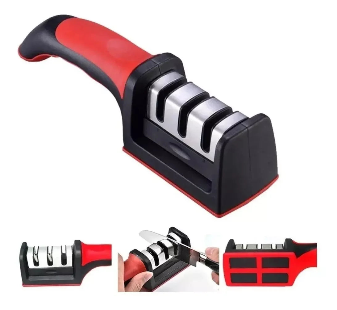 Afiador e amolador de facas profissional.3 opções de afiar.