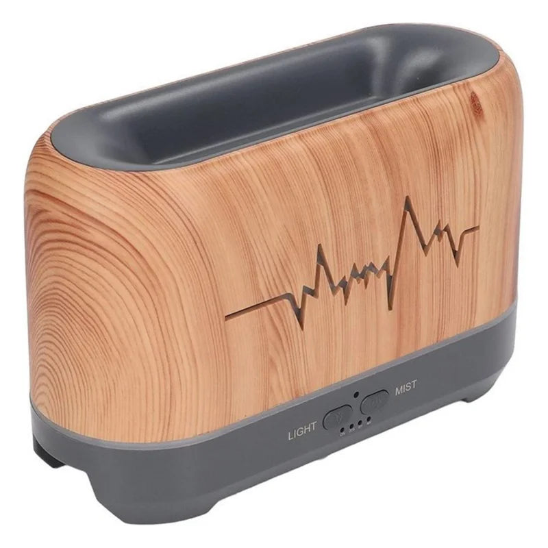 Aromatizante Difusor Umidificador Led Efeito Chama Usb Luxo Cor Difusor