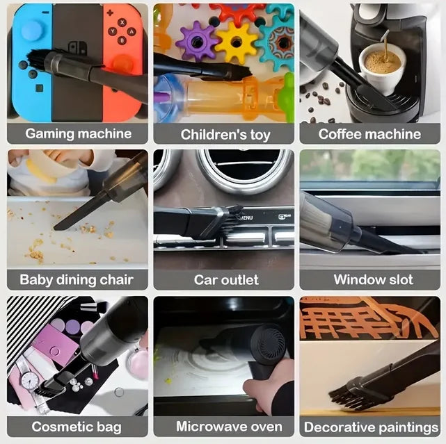 Mini aspirador de pó USB portátil - Limpeza de carro e cozinha doméstica