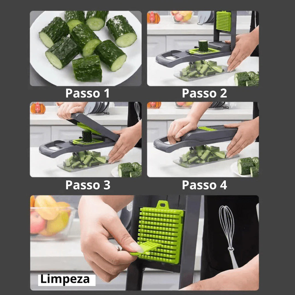 Cortador Multifuncional 16 em 1de verduras,frutas e legumes