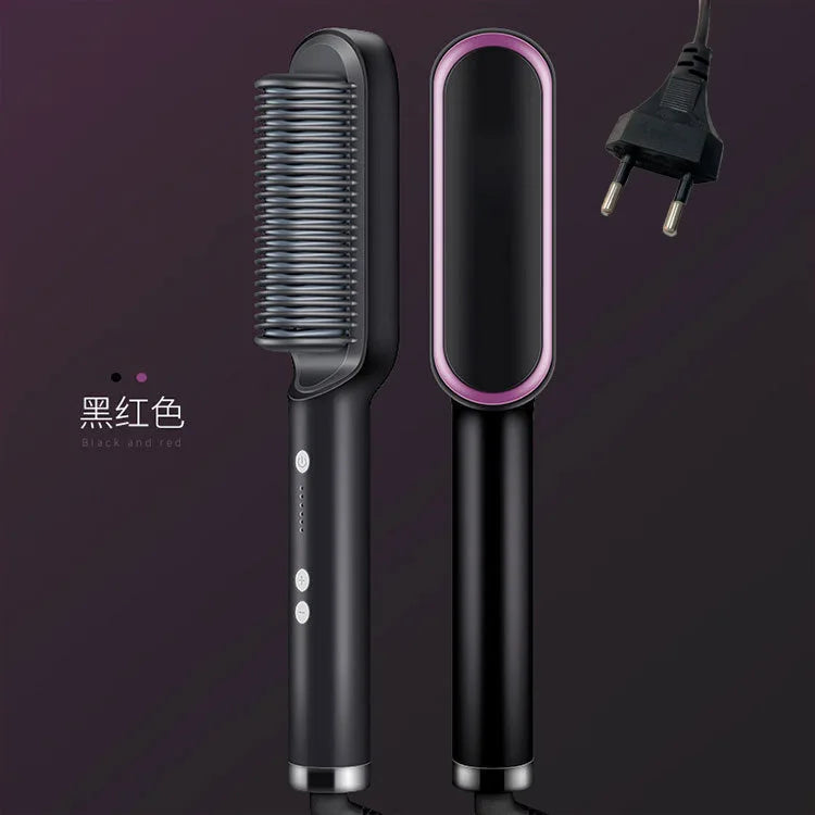 Escova alisadora de cabelo 3 em 1 Anion Bivolt